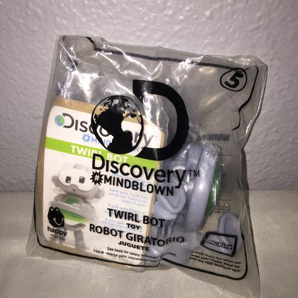 FF Toy McDonald's Sealed New Twirl Bot #5 5 Discovery Mindblown Figure Lot Of 2 - Picture 3 of 5